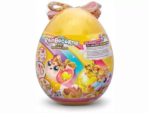 Pelúcia Ovo Zuru Big Surprise Rainbocorns Epic Golden Egg Fun F0150-3
