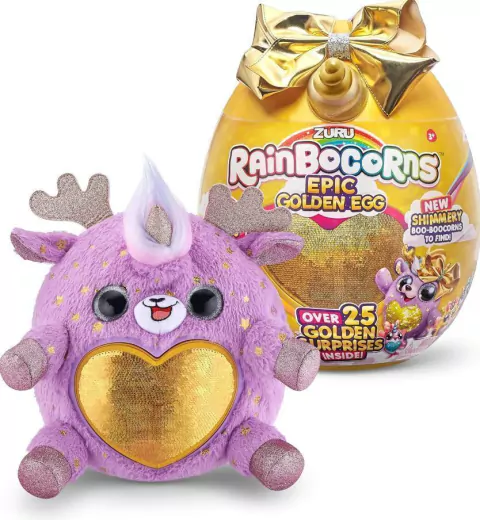 Pelúcia Ovo Zuru Big Surprise Rainbocorns Epic Golden Egg Fun F0150-3
