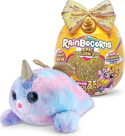 Pelúcia Ovo Zuru Big Surprise Rainbocorns Epic Golden Egg Fun F0150-3