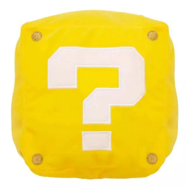 Pelúcia Com Som  Bloco "?"  14cm Super Mario Sunny 4273