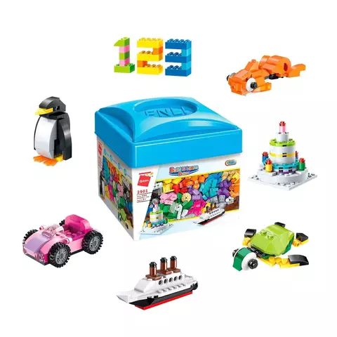 Blocos de Montar Build N Learn Box Surpresa 460 Peças Qman 2901