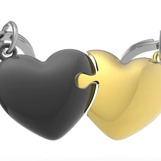 Chaveiro Keyring Metalmorphose Love Metal Preto MTM306-01