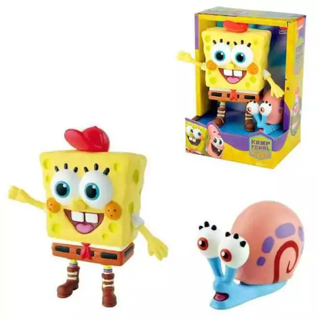 Bob Esponja Boneco De Vinil Bob Esponja E Gary 3076 Lider Brinquedos