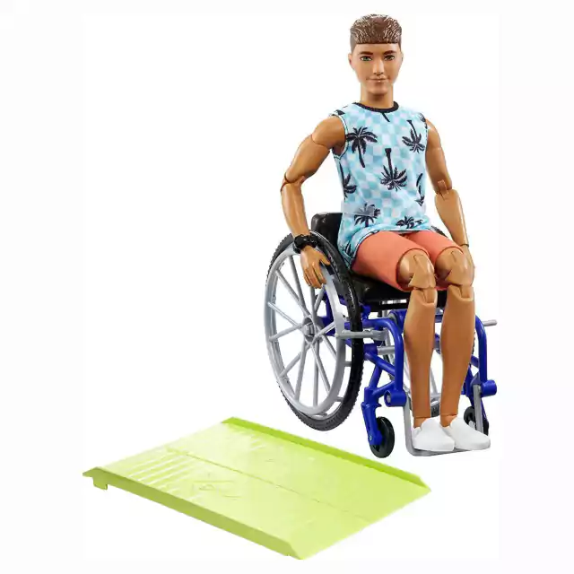 Boneca Barbie Fashionista Ken Moreno Cadeira de Rodas 196 Mattel Hjt59