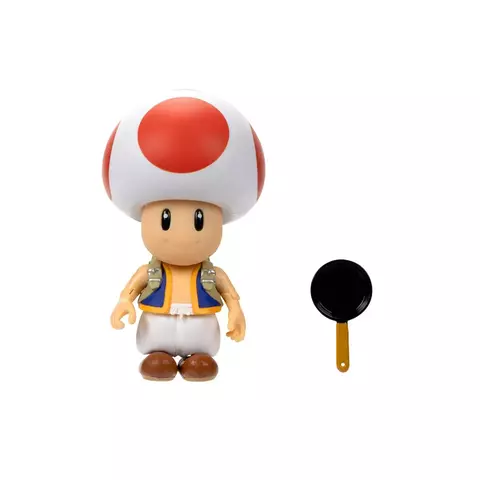 Super Mario Boneco Toad Com Frigideira 10 Cm 4217 Sunny