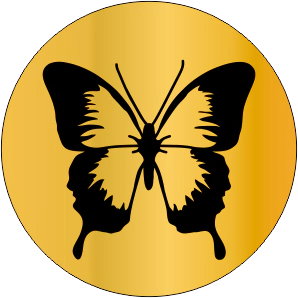 Sinete Para Lacre E Chocolate 25mm Borboleta Mod 02 Sellart