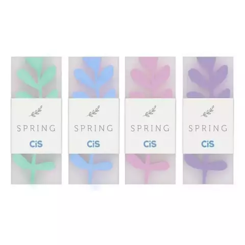 Kit Com 3 Borrachas Spring Cores Pastéis Cis 7808