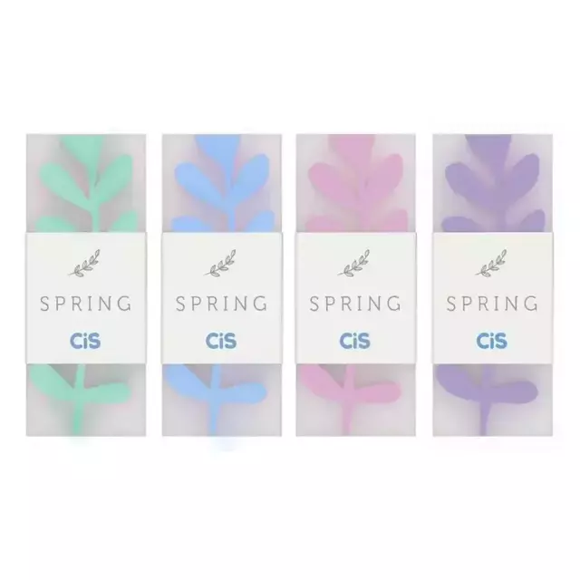 Kit Com 3 Borrachas Spring Cores Pastéis Cis 7808