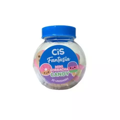 Mini Borracha Candy Fantasia Com 20 Unidades CIS 7218