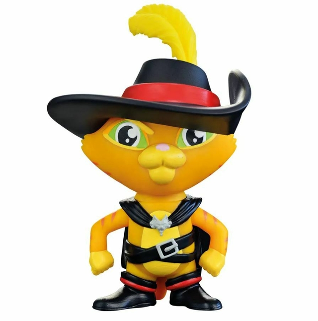 Fandom Box Sherek Gato De Botas 063- 10 Cm Líder Brinquedos