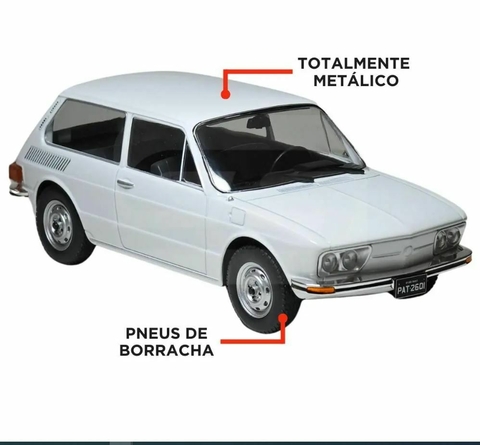 Miniatura Brasília Branca 1976 Vw 1:24 Califórnia Toys Classics