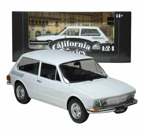 Miniatura Brasília Branca 1976 Vw 1:24 Califórnia Toys Classics