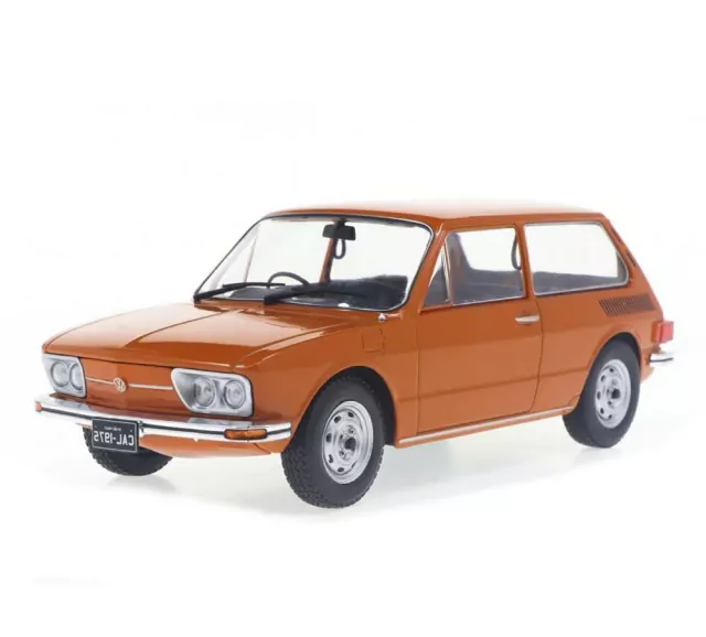 Miniatura Brasília Laranja 1976 Vw 1:24 Califórnia Toys Classics