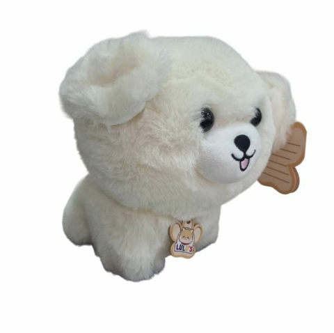 Pelúcia Cachorrinho Todo Branco Coleção Lulus Fun F0145-7