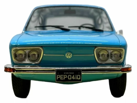 Miniatura Brasília Azul Clara 1976 Vw 1:24 Califórnia Toys Classics