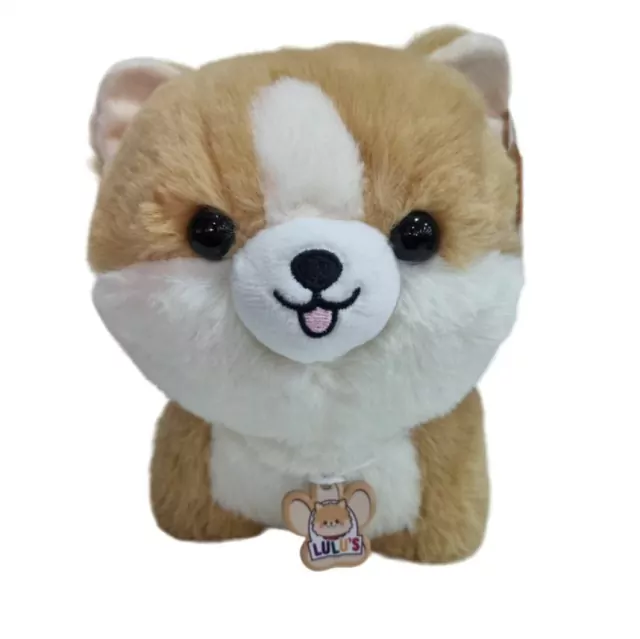 Cachorrinho Branco E Caramelo Pelúcia Lulus  Fun F0145-7 