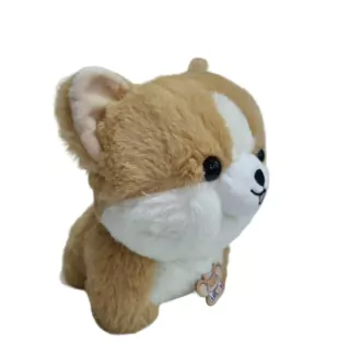 Cachorrinho Branco E Caramelo Pelúcia Lulus  Fun F0145-7 