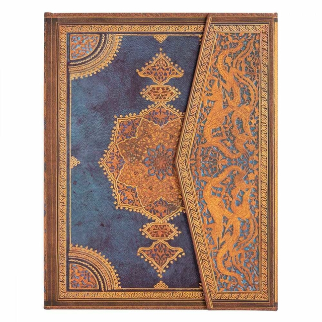 Caderno Paperblanks Safavid Indigo Midi 18x13cm Capa Dura Sem Pauta 8200-2