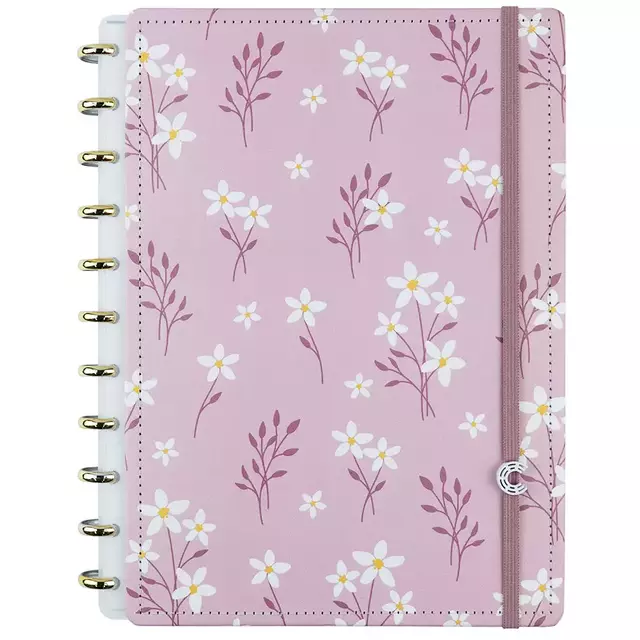 Caderno Inteligente Pink Blossom 29x22 Cm 80 Folhas Cigd4357