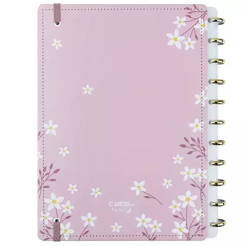 Caderno Inteligente Pink Blossom 29x22 Cm 80 Folhas Cigd4357