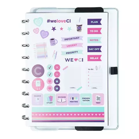 Caderno Inteligente Glacial 25,5x19 Cm 80 Folhas Cimd3340