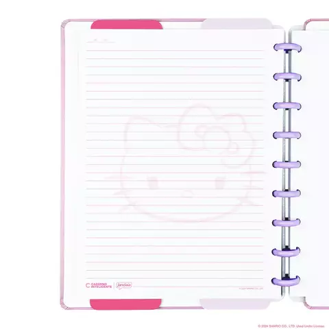 Caderno Inteligente Hello Kitty A5 22x16 Cm 80 Folhas Cia52344