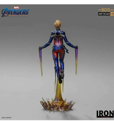 Captain Marvel Avengers: Endgame 1/10 Iron Studios Ja Exposto