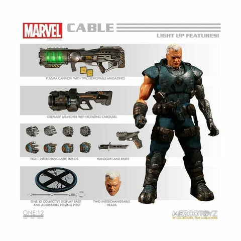Cable One:12 Collective- X-Men Mezco Embalagem Aberta