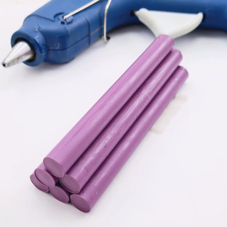 Bastão de Cera Pistola Para Lacre Flexível Uva c/ 6 Sellart