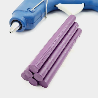 Bastão de Cera Pistola Para Lacre Flexível Violeta c/ 6 Sellart