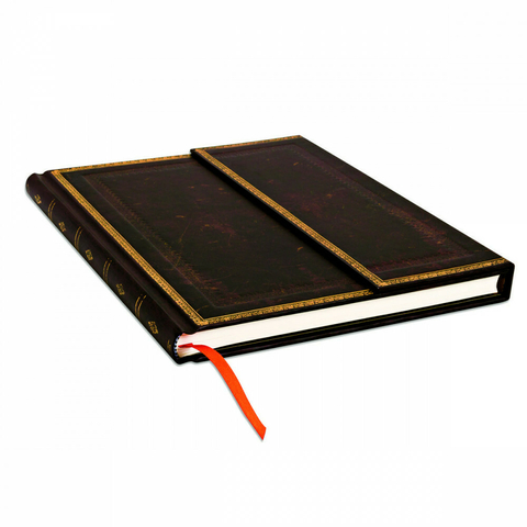Caderno Paperblanks Black Moroccan Ultra 23x18cm Capa Dura Pautado 6838-6
