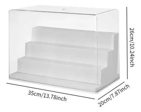 Expositor Display de Acrílico com Arquibancada Removível - 26 cm de altura - 887-1