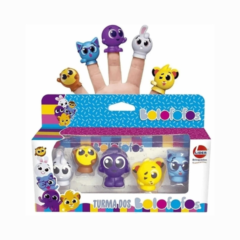 Fantoche De Dedo Dedoches Com 5 Turma Dos Bolofofos 3011 Lider Brinquedos