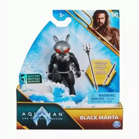 Boneco Filme Aquaman 2 O Reino Perdido Black Manta 10cm Sunny 3454