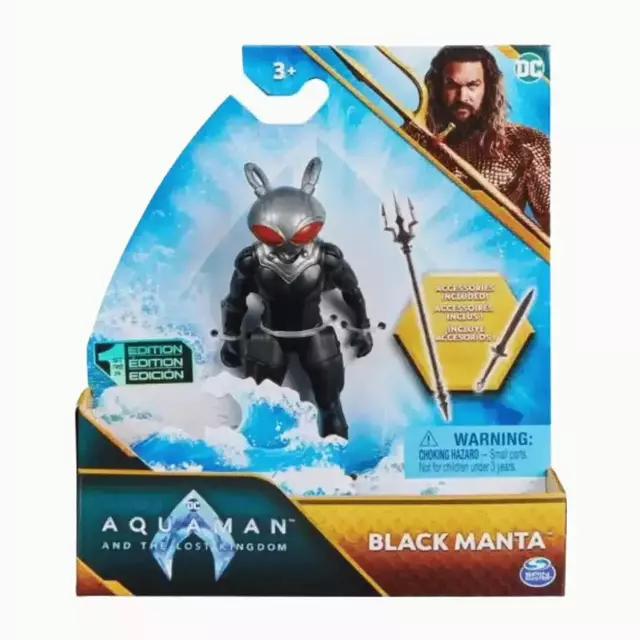 Boneco Filme Aquaman 2 O Reino Perdido Black Manta 10cm Sunny 3454
