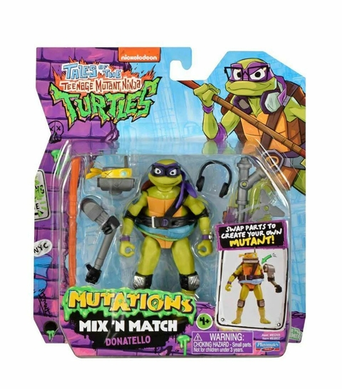Boneco Donatello de 10cm Mix 'N Match As Tartarugas Ninja 4682