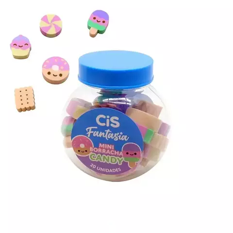 Mini Borracha Candy Fantasia Com 20 Unidades CIS 7218