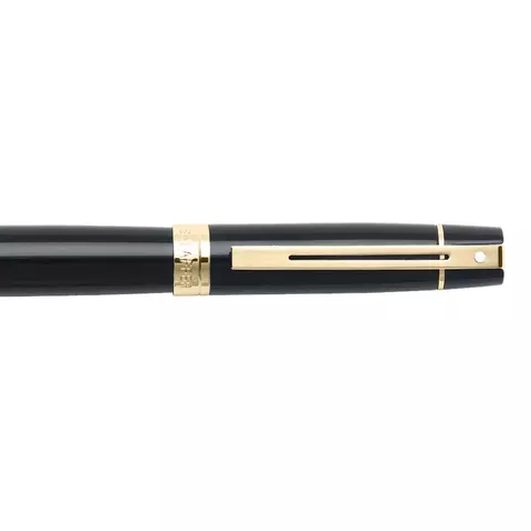 Caneta Rollerball Sheaffer 300 Preta Com Clip Dourado E1932551