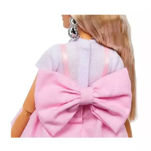 Barbie Deluxe Style Loira Com Vestido Rosa #03 Mattel Hyv24