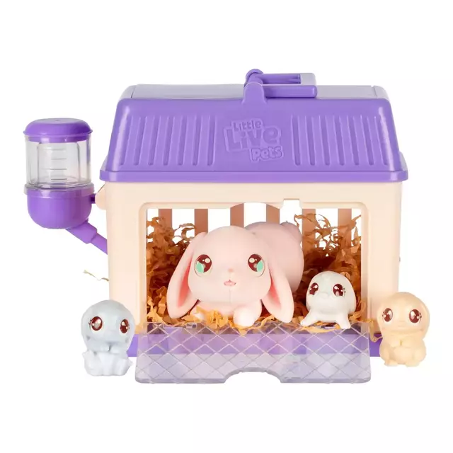Little Live Pets Mama Surprise Minis Bunny Rosa (gaiola roxa) Fun F0122-9
