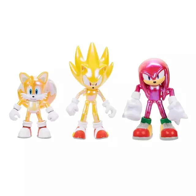Sonic The Hedgehog Pack Com 3 Knuckles, Super Sonic e Tails 4556 Sunny 