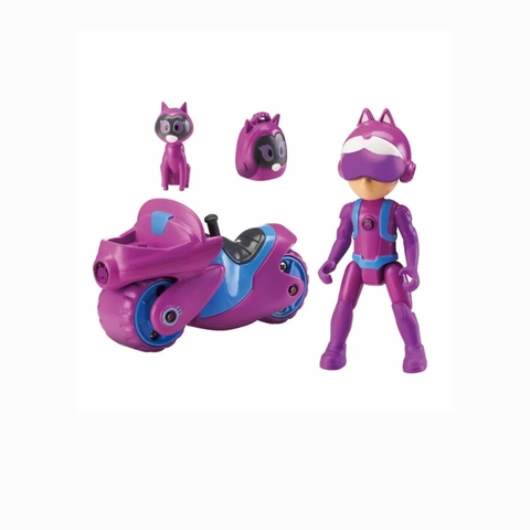 Conjunto Motocicleta e Boneca Articulada Petronix Defenders Emma e Kitt-10 Fun F0113-9