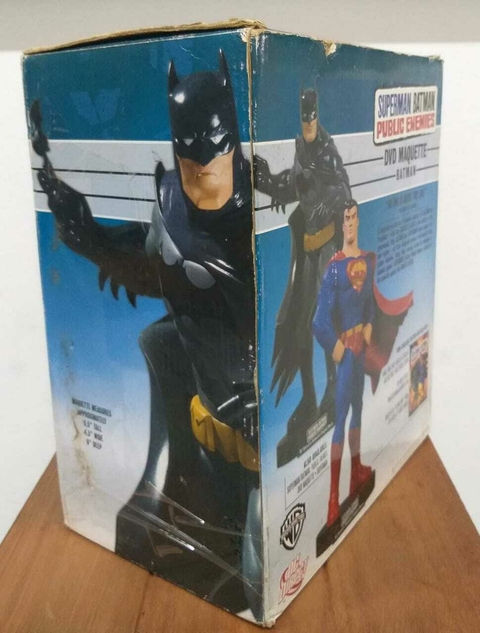 Batman DVD Maquette Public Enemes DC Direct Ja Exposto Ler Descrição