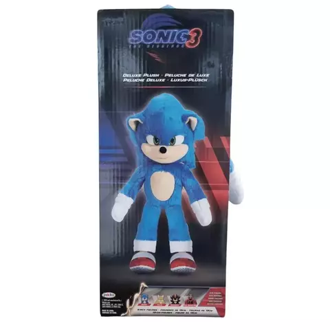 Pelúcia Sonic Deluxe - Sonic 3 - 35 Cm - 4415 Sunny
