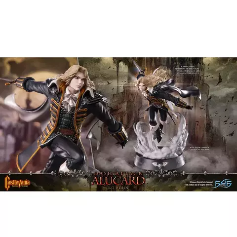 Castlevania Dash Attack Alucard Statue Figure First 4 Figures