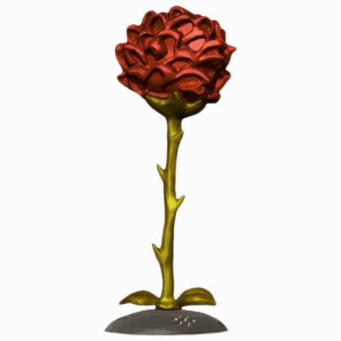 Tinco Flor (Rosa) - Pequeno Príncipe – Limited Edition Icons Collection - Toy Art em Metal Feito no Brasil