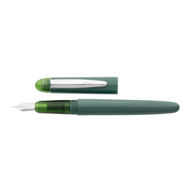 Caneta Tinteiro Montex Happy Verde Esmeralda Pena Média