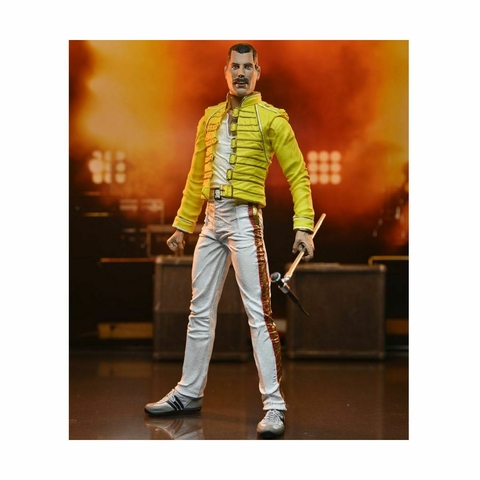 Freddie Mercury (Yellow Jacket) - 7" Scale Action Figure - Queen - NECA