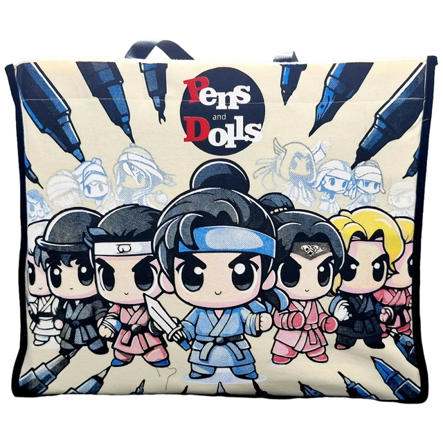 Ecobag Sacola Ecológica de Sarja - Pens and Dolls 45x39x15