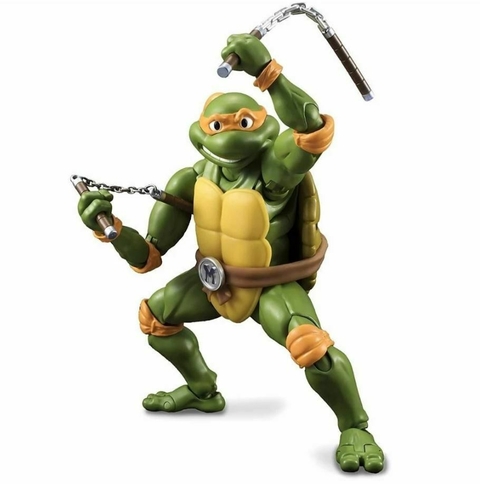 Michelangelo TMNT S.H. Figuarts Bandai Embalagem Aberta